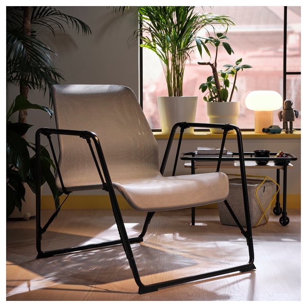 BRÄNNBOLL gaming easy chair, grey/black, 62x81x85 cm