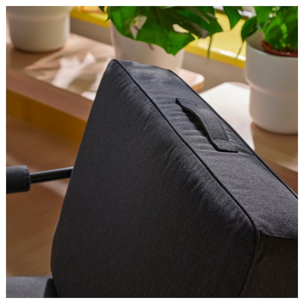 BRÄNNBOLL gaming lounge chair, Vissle dark grey, 65x80x88 cm