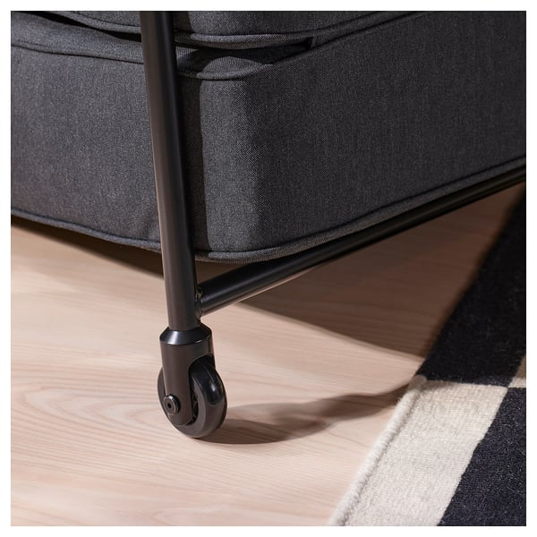 BRÄNNBOLL gaming lounge chair, Vissle dark grey, 65x80x88 cm