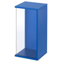 BRÄNNBOLL wall-mounted display cabinet, bright blue, 50x25x25 cm