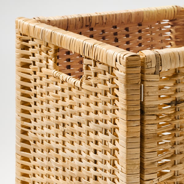 BRANÄS basket, rattan, 32x34x32 cm