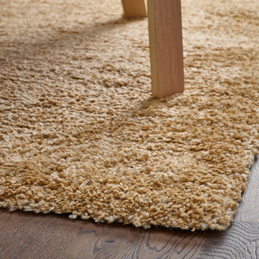 BREVBÄRARE rug, high pile, deep beige, 160x230 cm