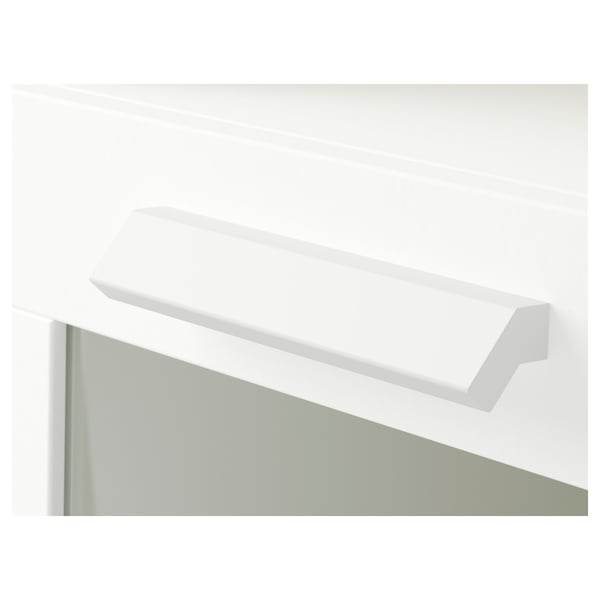 BRIMNES / BURHULT TV storage combination, white, 258x41x190 cm