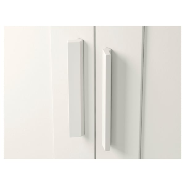 BRIMNES wardrobe with 2 doors, white, 78x190 cm