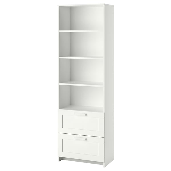 BRIMNES bookcase, white, 60x190 cm