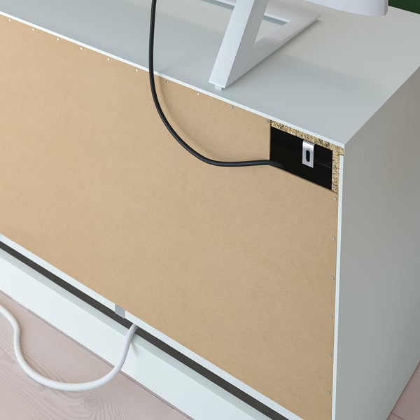 BRIMNES TV bench, white, 216x41x54 cm