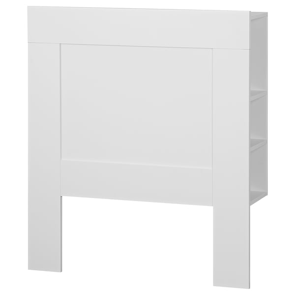 BRIMNES headboard with storage compartment, white, 90 cm