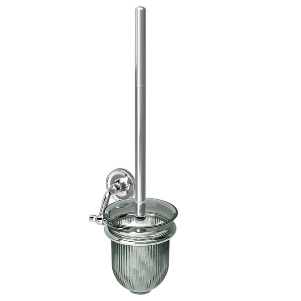 BROFJÄRDEN toilet brush, chrome effect, 11 cm