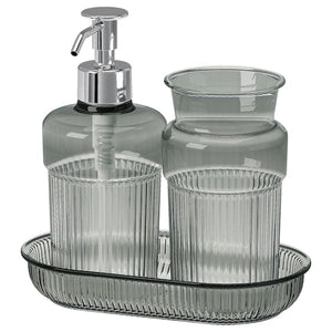 Ikea BROFJÄRDEN - Bath set, 3 pieces, gray