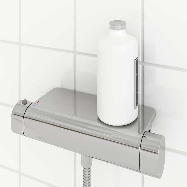 BROGRUND thermostatic shower mixer, chrome-plated, 150 mm