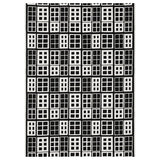 BROKAKLEJA pre-cut fabric, black/geometric, 150x300 cm