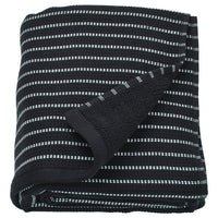BROKGINST bath sheet, black, 100x150 cm