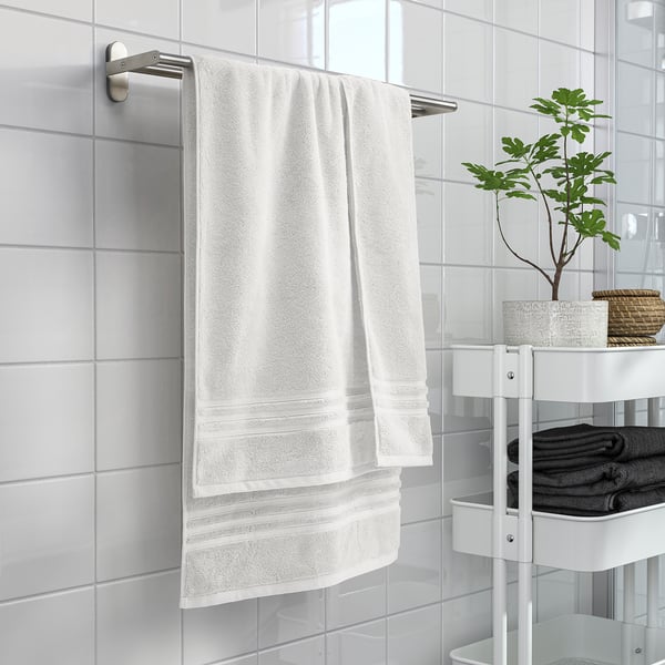 BROKGLIM bath towel, white, 70x140 cm