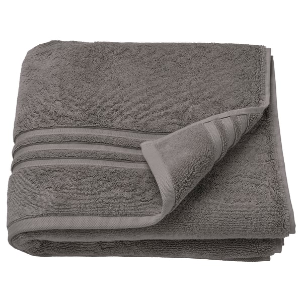 BROKGLIM bath towel, grey, 70x140 cm