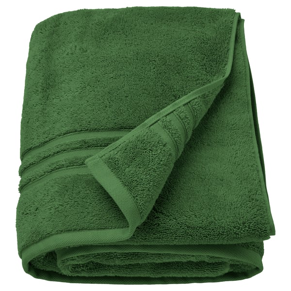 BROKGLIM bath sheet, green, 100x150 cm