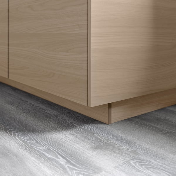 BROKHULT plinth, walnut effect light grey