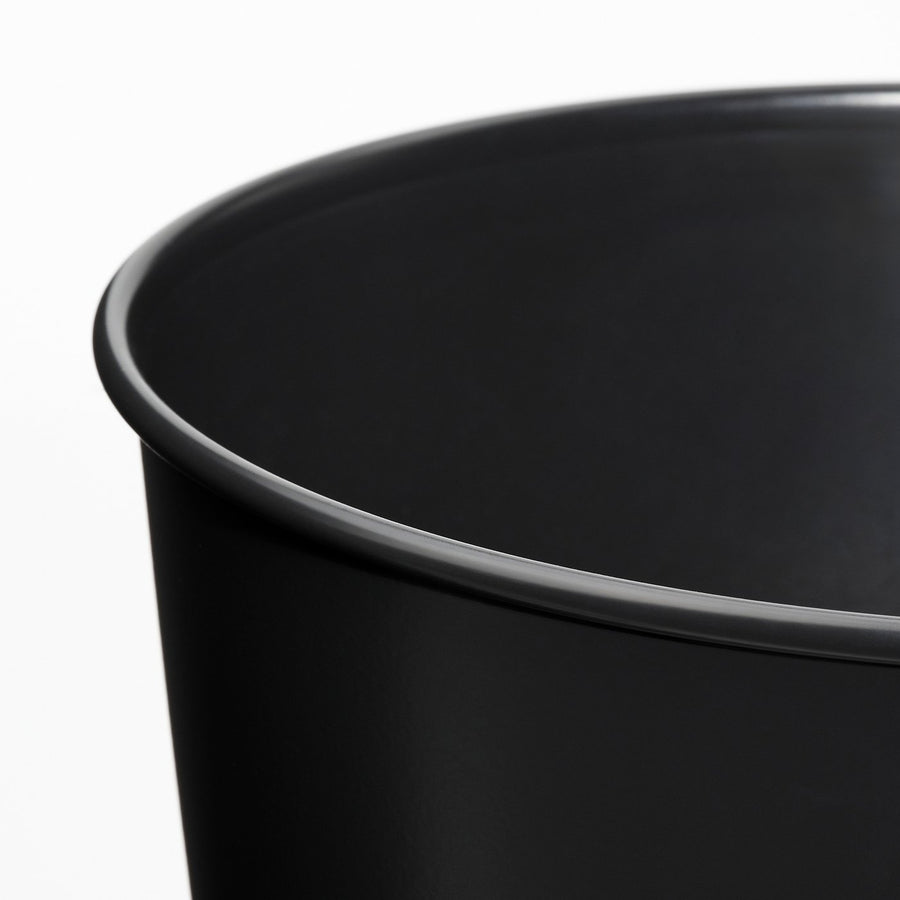 BROKTRAST plant pot, in/outdoor/dark grey, 19 cm