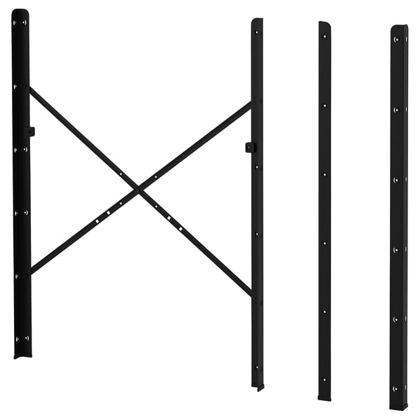 BROR post, black, 110 cm, 4 pack