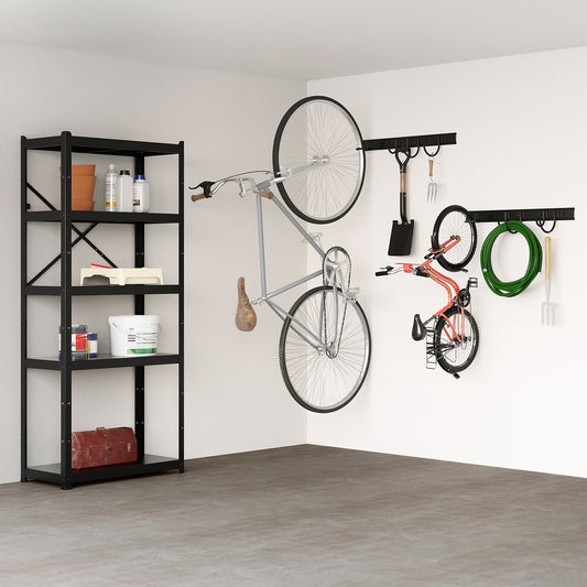 BROR shelving unit, black, 85x40x190 cm