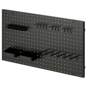 Ikea BROR - 20 pieces pegboard set, black