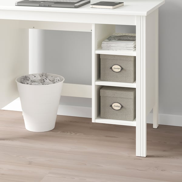 BRUSALI desk, white, 90x52 cm
