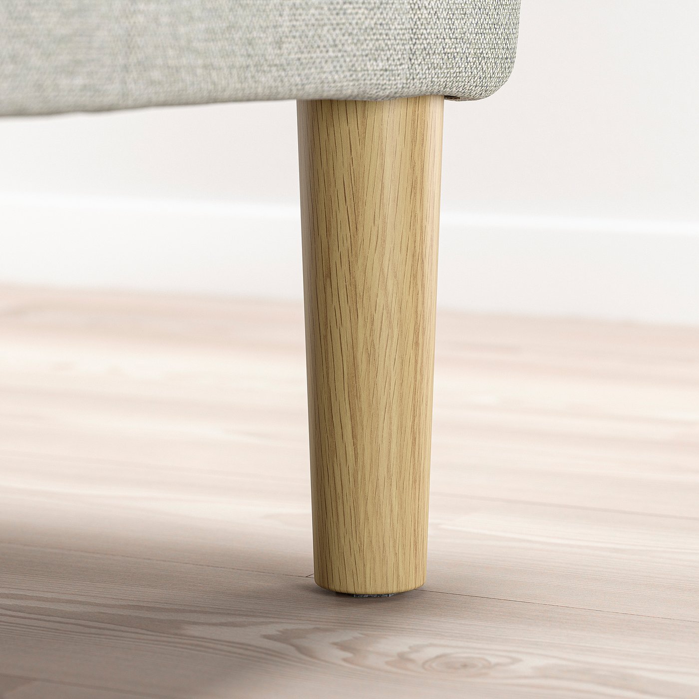 BRYNILEN leg, oak effect, 6 cm, 4 pack