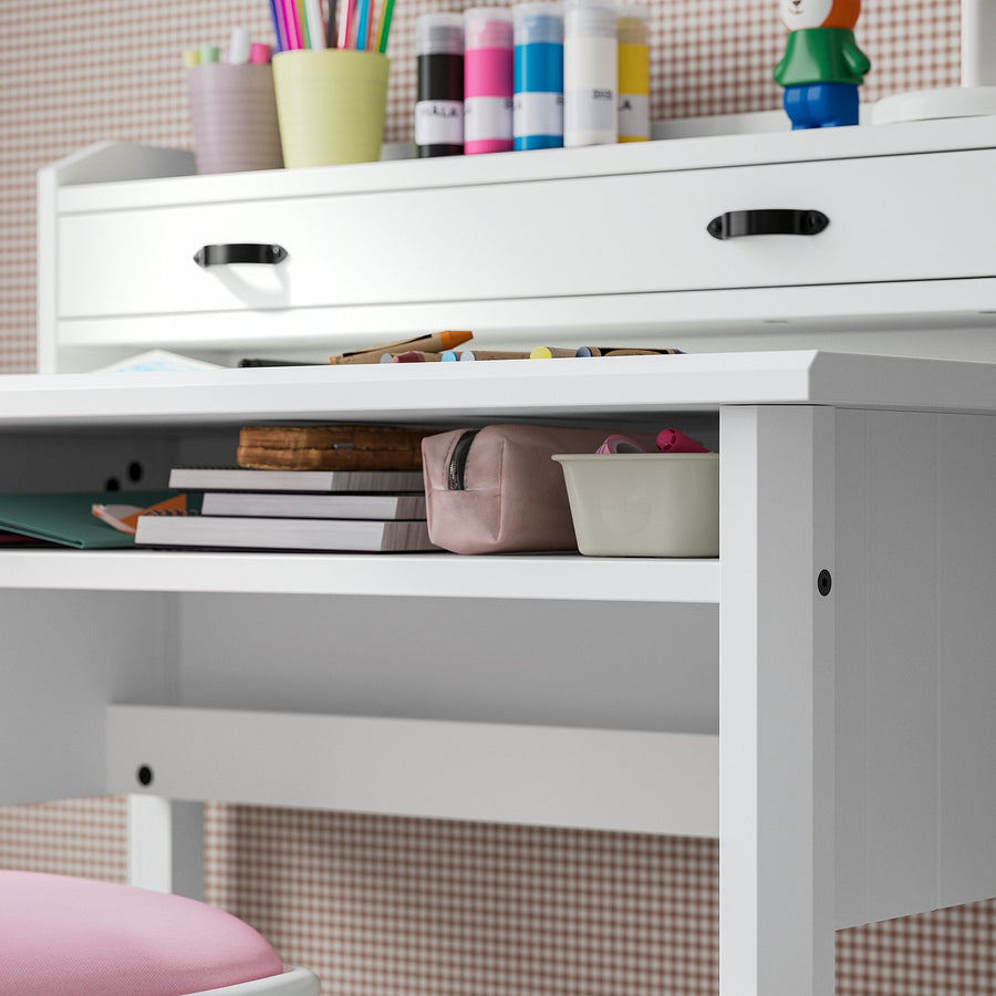 BRYTNING desk, white, 85x53x75 cm