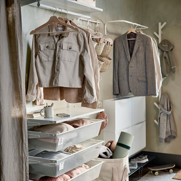 BUMERANG hanger, natural, 43 cm, 8 pack