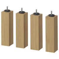 BURFJORD leg, oak effect, 20 cm, 4 pack