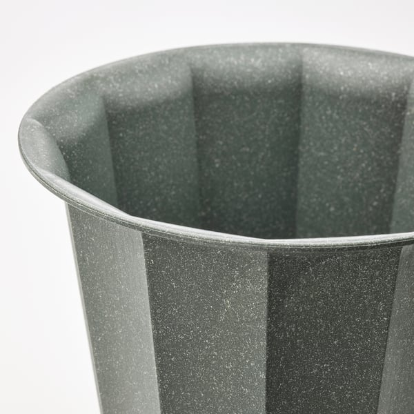 BUSKVERK plant pot, in/outdoor grey, 9 cm