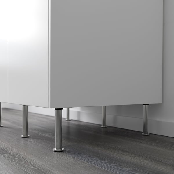 CAPITA leg, stainless steel, 16 cm, 4 pack