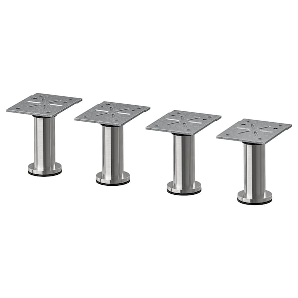 Ikea CAPITA - Leg, stainless steel, 8 cm