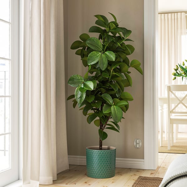 CHIAFRÖN plant pot, in/outdoor green, 24 cm