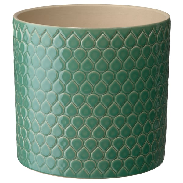 CHIAFRÖN plant pot, in/outdoor green, 24 cm