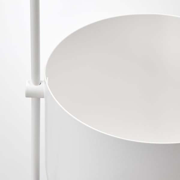 CHILISTRÅN hanging planter, in/outdoor white, 12 cm