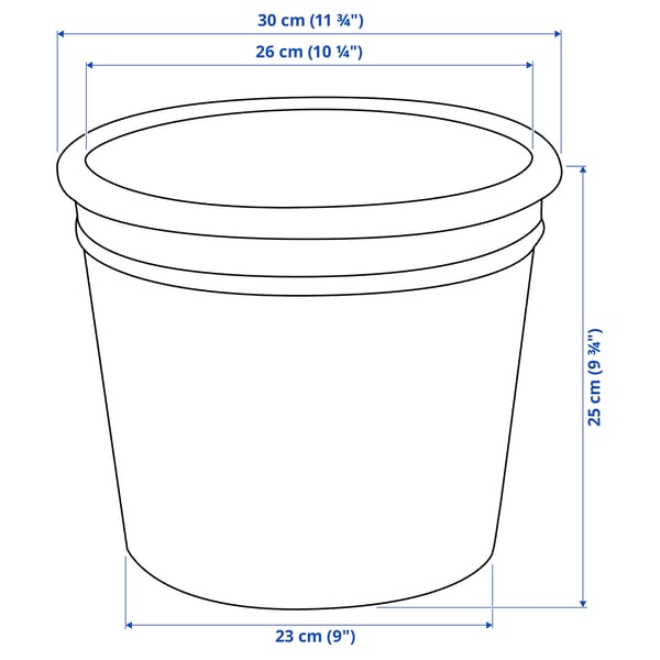 CURRYBLAD plant pot, outdoor terracotta, 26 cm