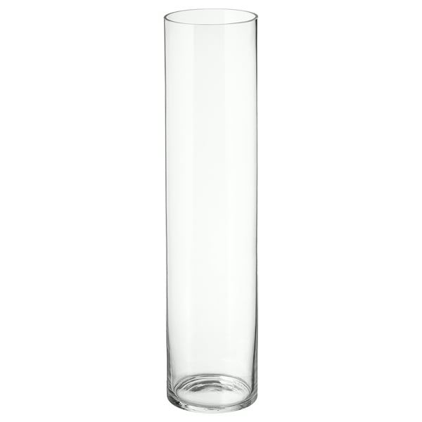 CYLINDER vase, clear glass, 68 cm