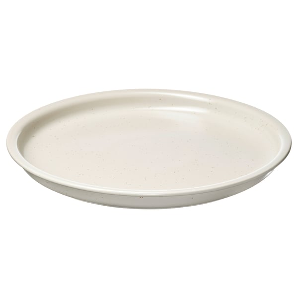 DAGGASTER plate, dotted/light beige, 26 cm