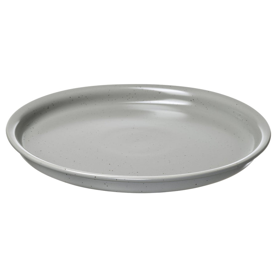 DAGGASTER plate, dotted/grey, 26 cm