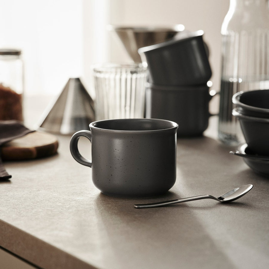 DAGGASTER mug, dotted/grey, 40 cl
