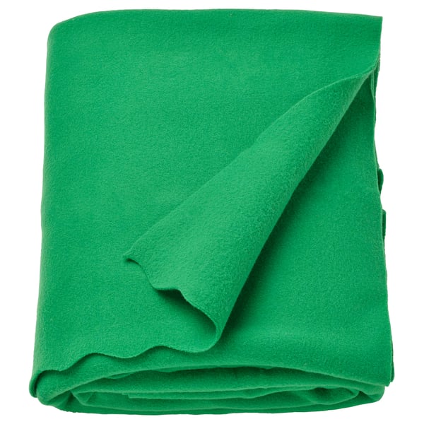 DAGGKÅPOR throw, green, 130x170 cm