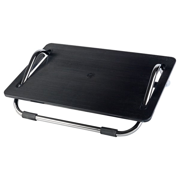 DAGOTTO foot-rest, black, 49x38 cm