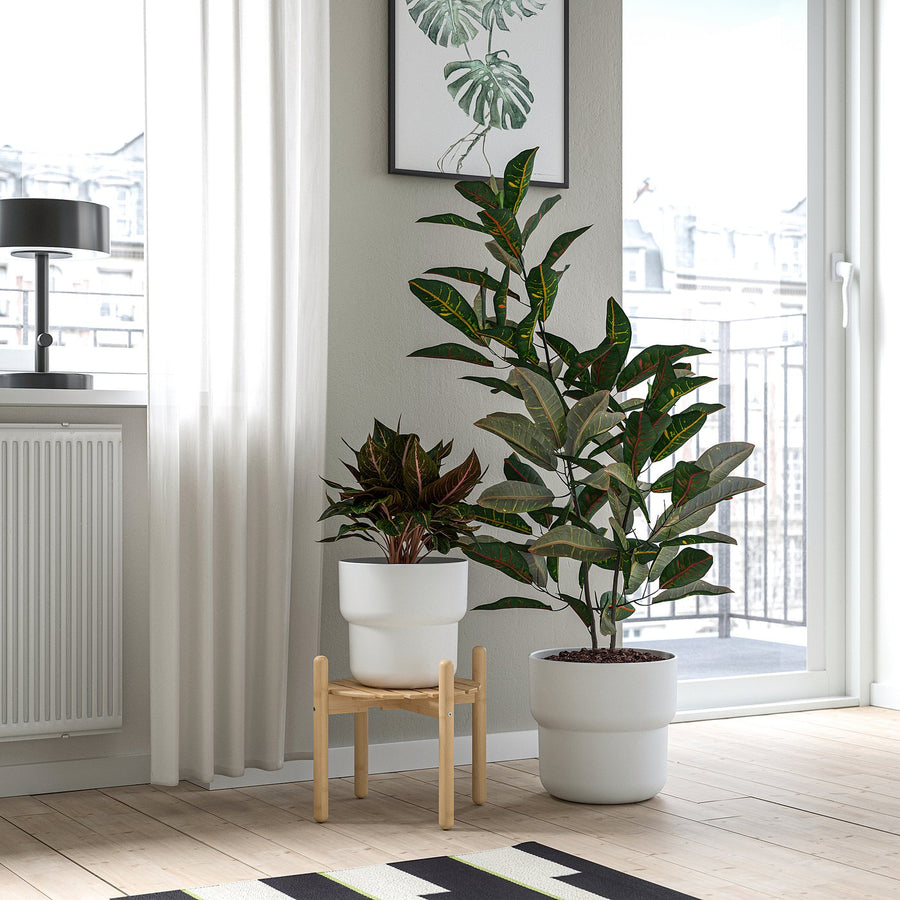 DAKSJUS plant stand, bamboo, 28 cm