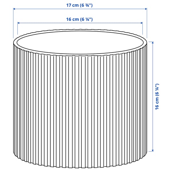 DAKSJUS plant pot, light green, 15 cm