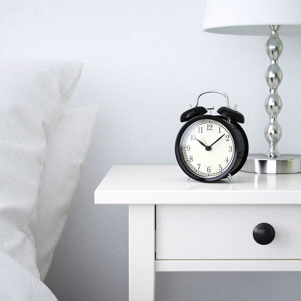 Ikea DEKAD - Alarm clock, black, 10 cm