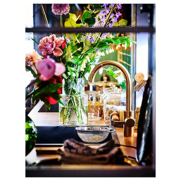 Ikea DELSJÖN Mixer - brass color ,