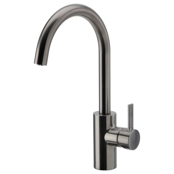 DELSJÖN kitchen mixer tap, pewter effect