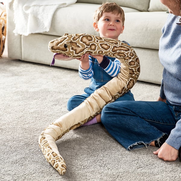 DJUNGELSKOG glove puppet, snake/burmese python