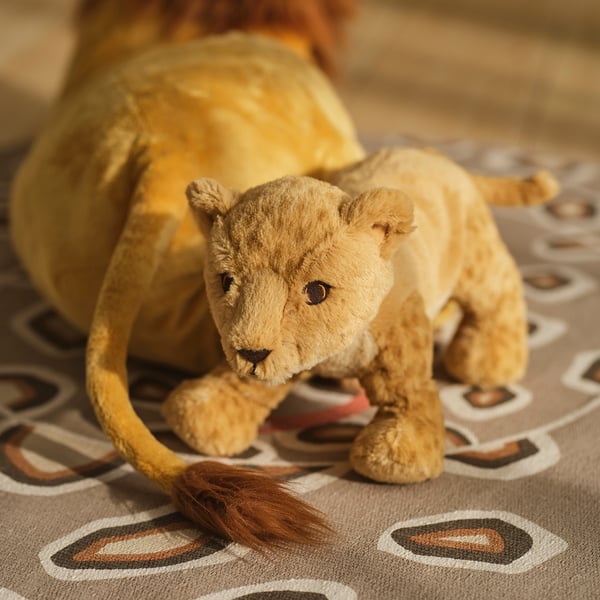 DJUNGELSKOG soft toy, lion cub
