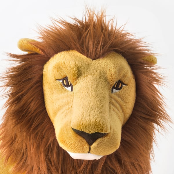 DJUNGELSKOG soft toy, lion